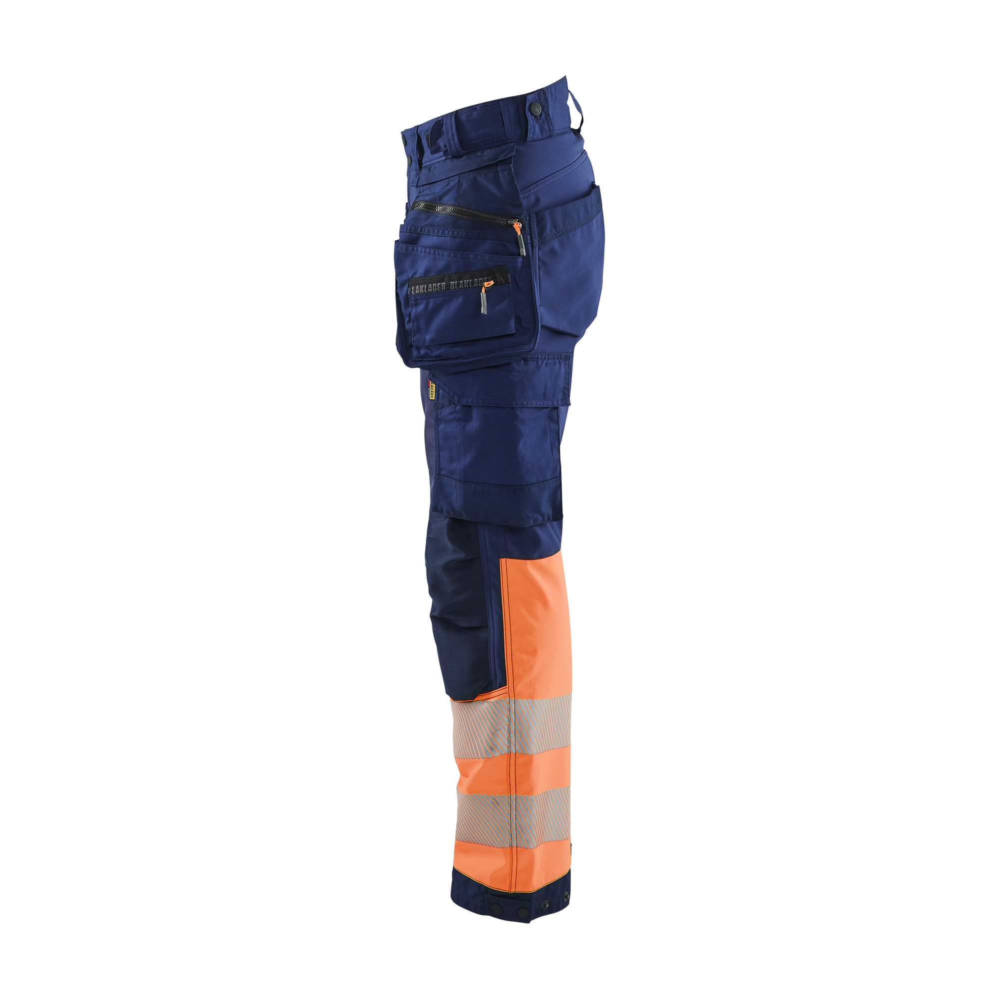 BLAKLADER 71142513 | Women's Hi Vis softshell trousers Hi Vis Reflective Work Trousers Women - Waterproof